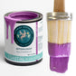 Coastal - Violet  Purple Scuba Girl Clay and Chalk Paint