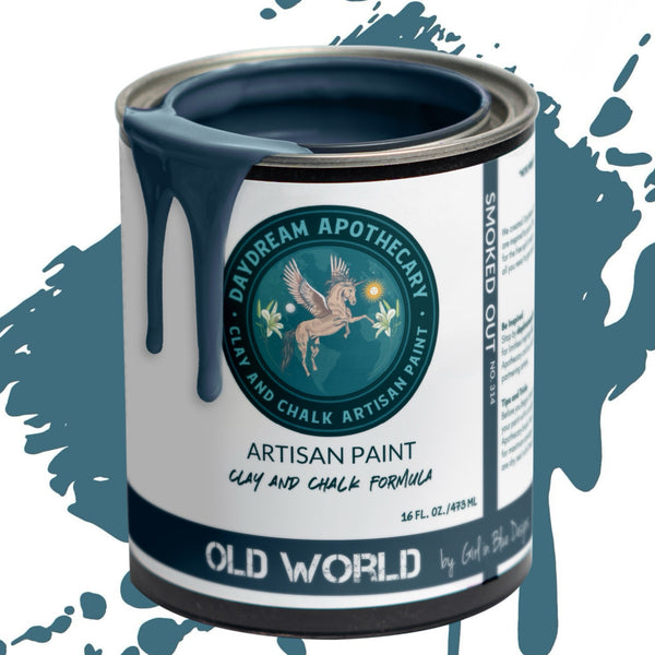 Old World Collection  - Smoked Out a Sophisticated Gray  Blue - Clay and Chalk Paint
