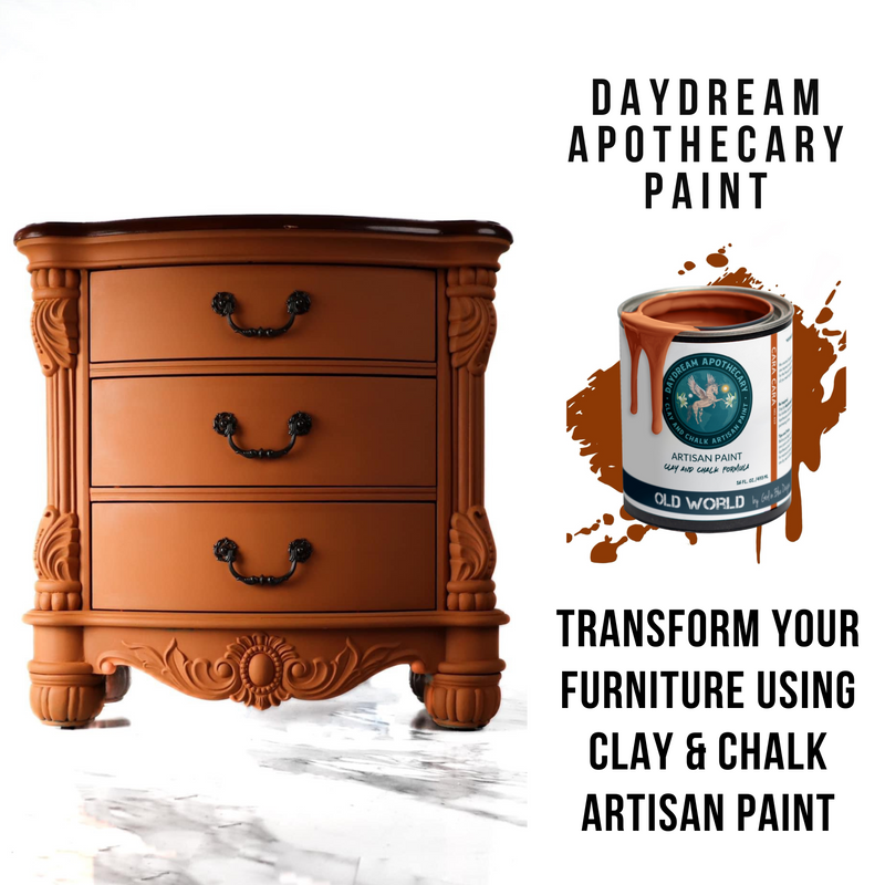 Burnt Orange,Brown Orange , Copper Brown  Clay and Chalk Paint Cara Cara