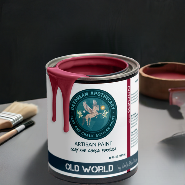 A Rich Burgundy Red  Clay and Chalk Paint Dutchess