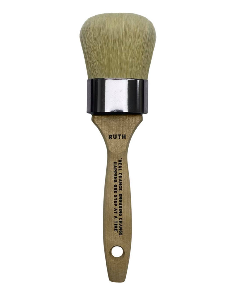 RUTH || 1.5" Oval Short Clay and Chalk Artisan Paint Brush